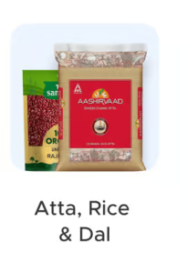 Pure Atta , pure Rice , Pure Dal fresh
