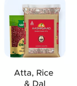 Pure Atta , pure Rice , Pure Dal fresh